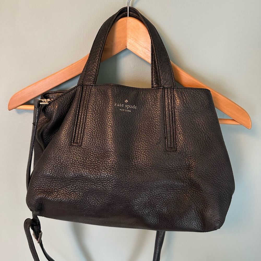 Kate Spade Black Leather Handbag/Purse